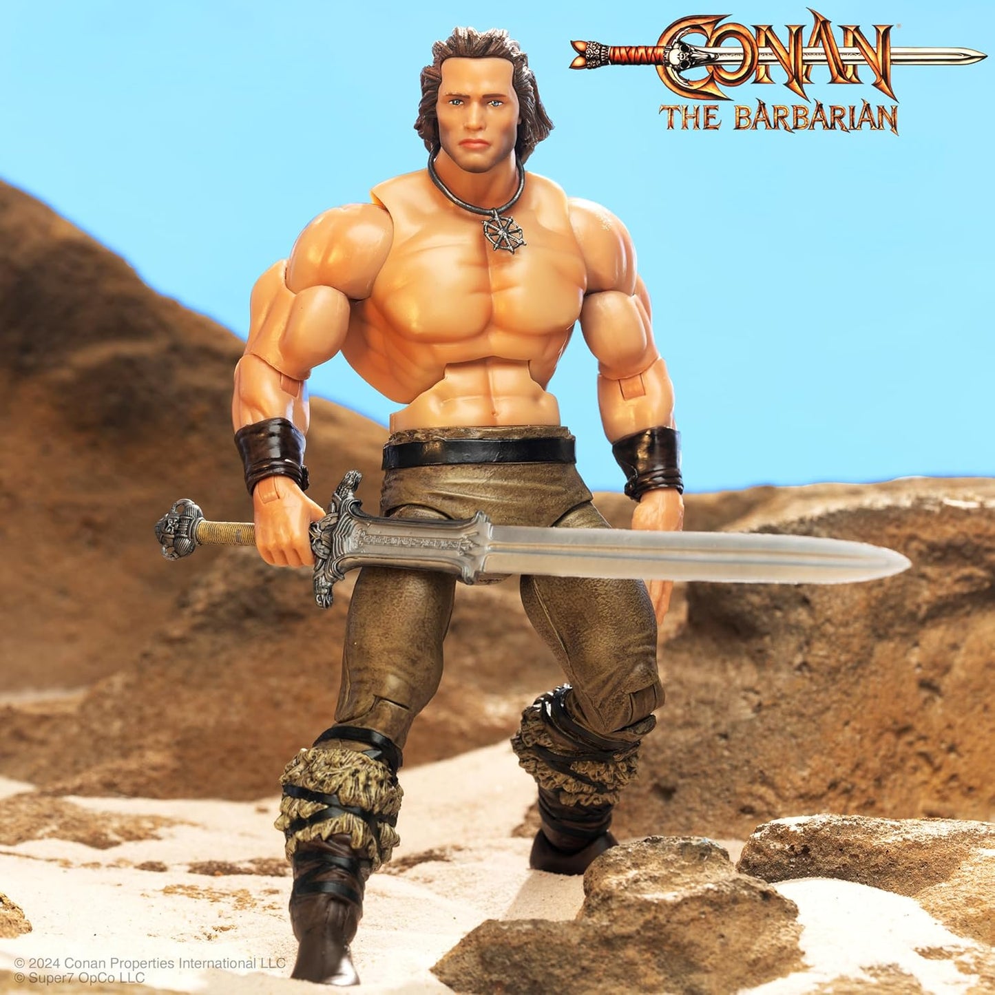 Conan the Barbarian Action Figure 1982 Film Iconic Pose - Super7 DX Deluxe