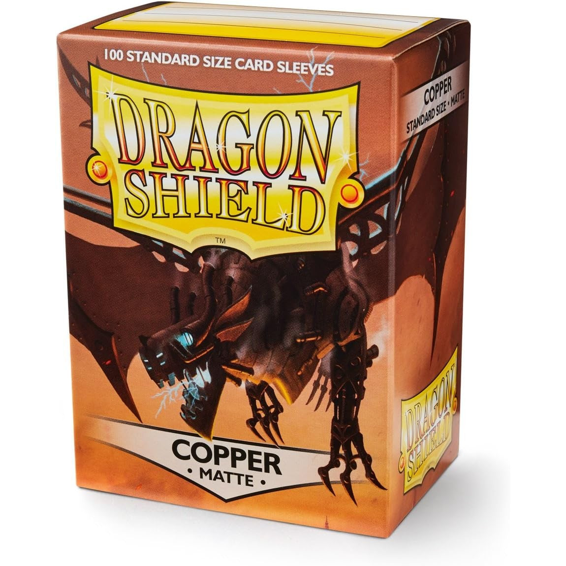 Dragon Shield Matte TCG Card Sleeves - Copper, 100 Count, Standard Size - Arcane Tinmen