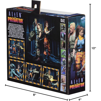 Alien vs Predator Dutch and Linn Arcade Game Ver. Action Figure 2-Pack - NECA
