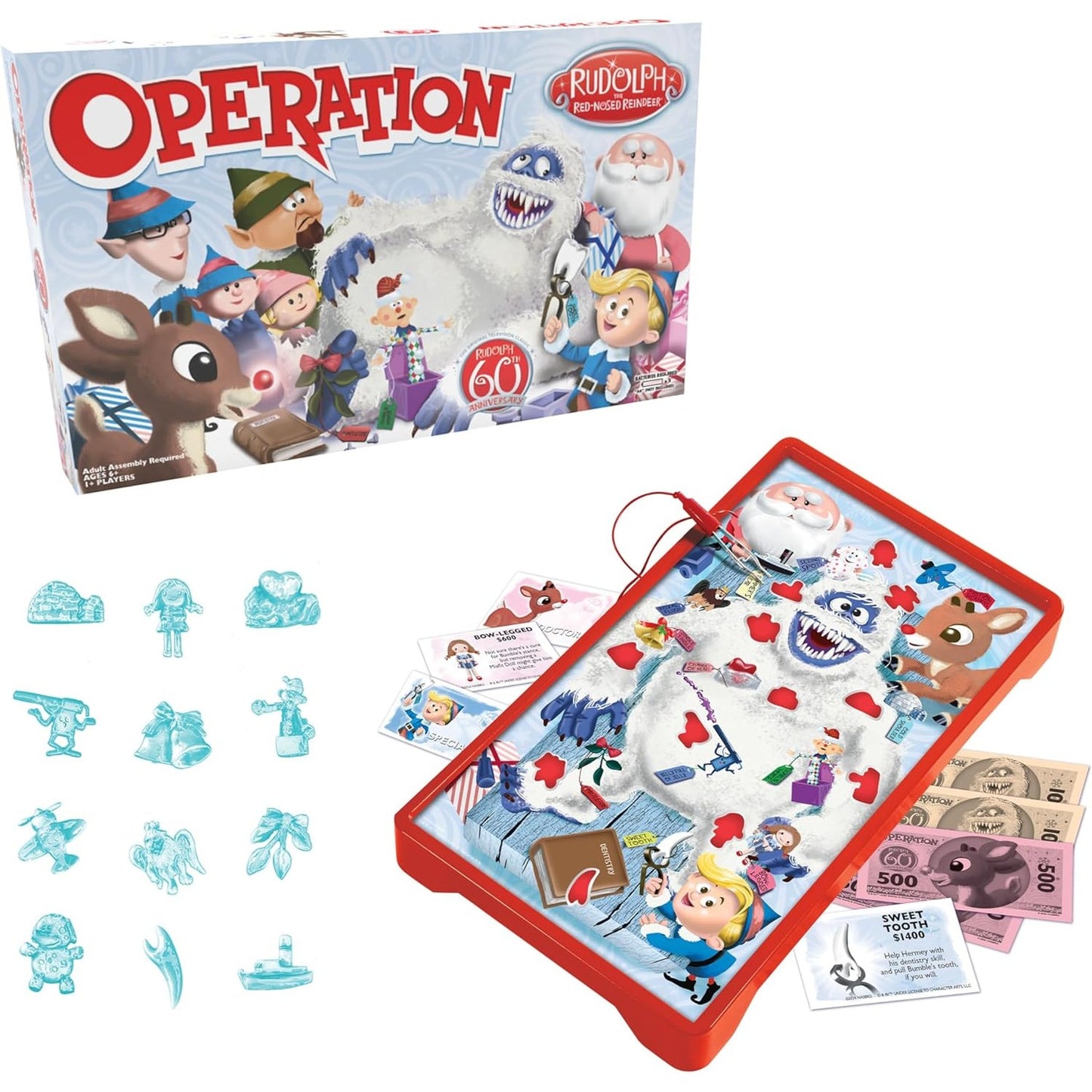 Operation: Rudolph the Red-Nosed Reindeer 60th Anniversary Board Game - USAopoly