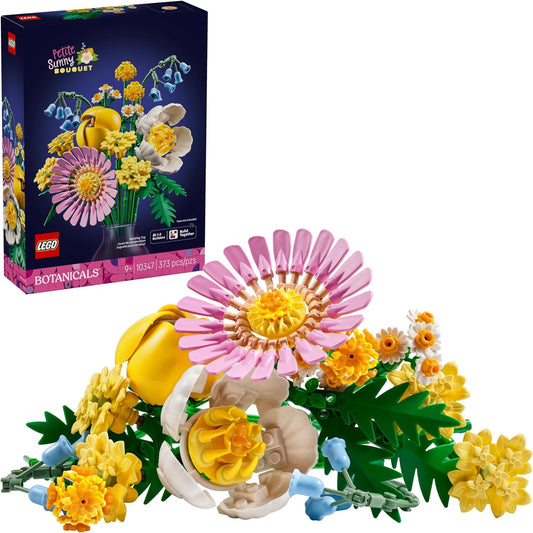 LEGO Botanicals Petite Sunny Bouquet Flower Set - Building Toy, 373 Pcs, Ages 9+ - LEGO #10347