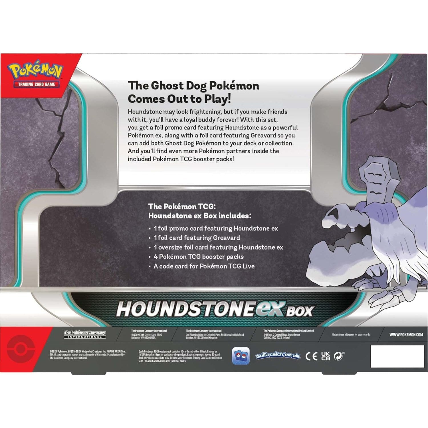 Pokemon TCG: Houndstone ex Box - 4 Booster Packs, Foil Promo & More! JustPressPlayOnline Pokemon TCG: Houndstone ex Box - 4 Booster Packs, Foil Promo & More! JustPressPlayOnline
