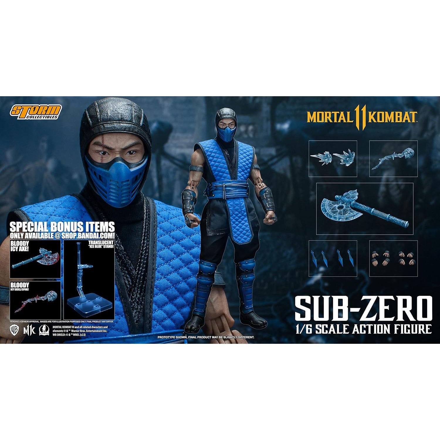 Mortal Kombat XI Sub-Zero Klassic 1/6 Scale Action Figure - Storm Collectibles