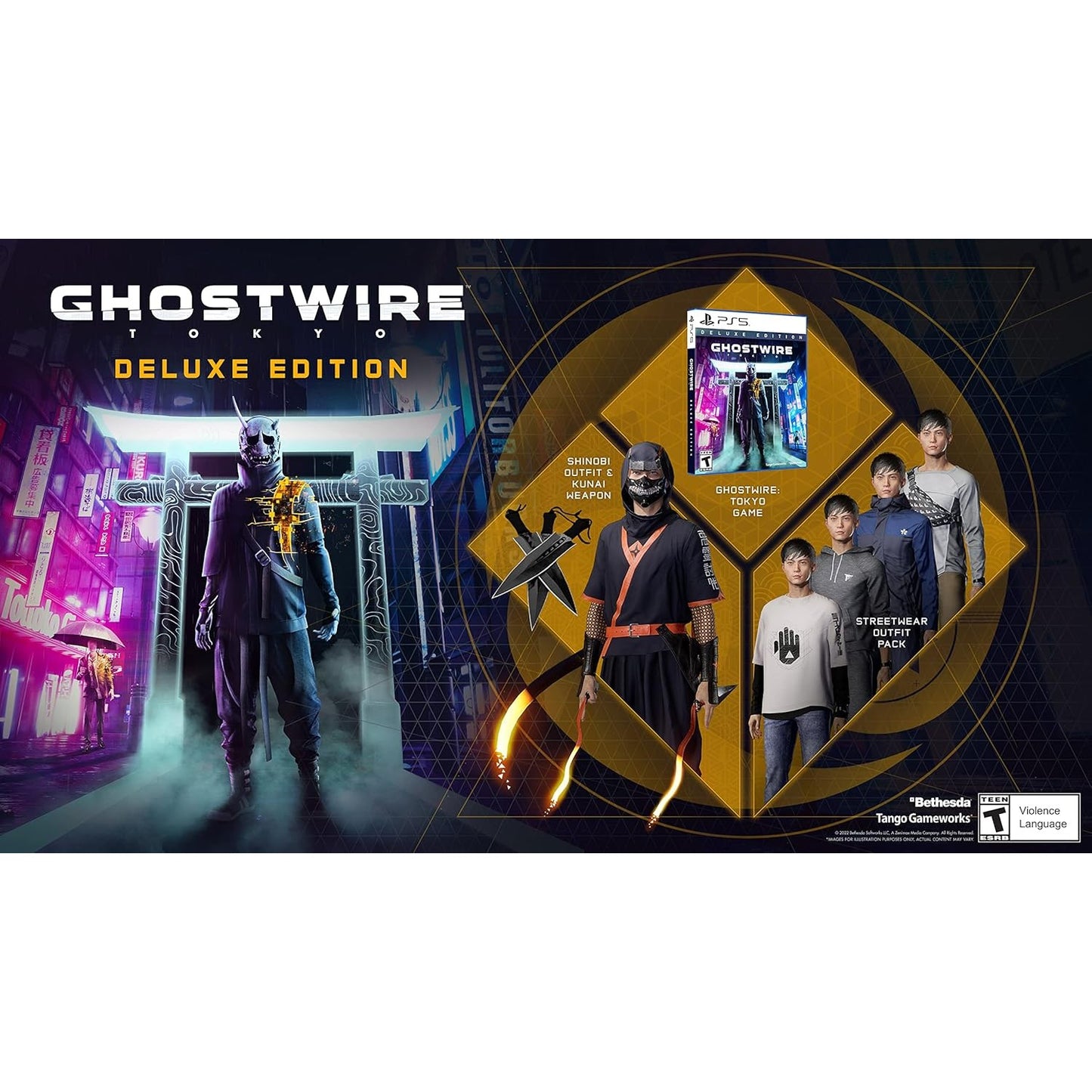 Ghostwire: Tokyo Deluxe Edition - PlayStation 5 - Tango Gameworks / Bethesda