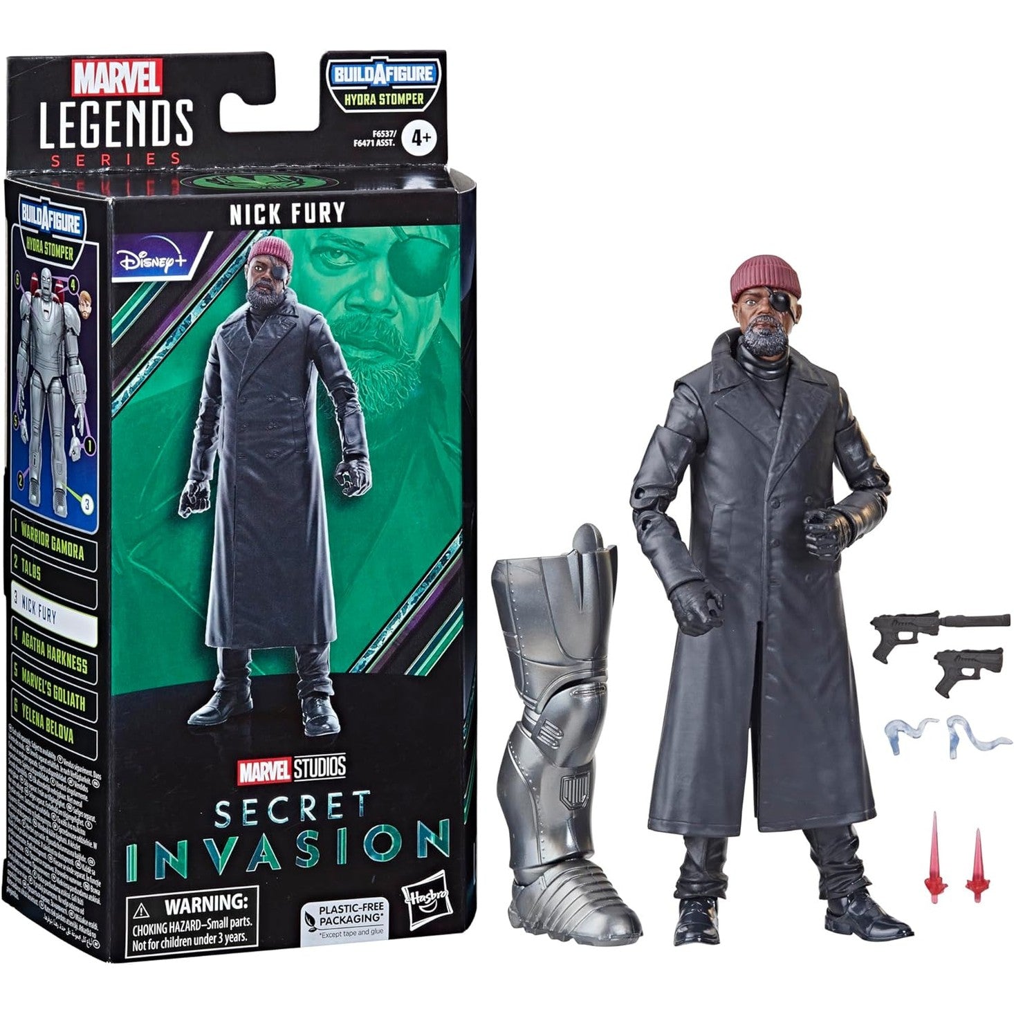 Secret Invasion Nick Fury Action Figure Hydra Stomper BAF - Hasbro - Marvel Legends