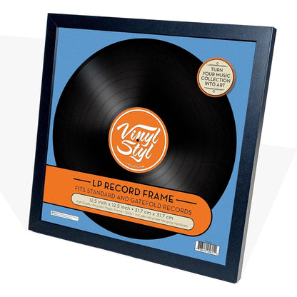 12" Vinyl Record Wall Hanging Display Frame Black - Vinyl Styl