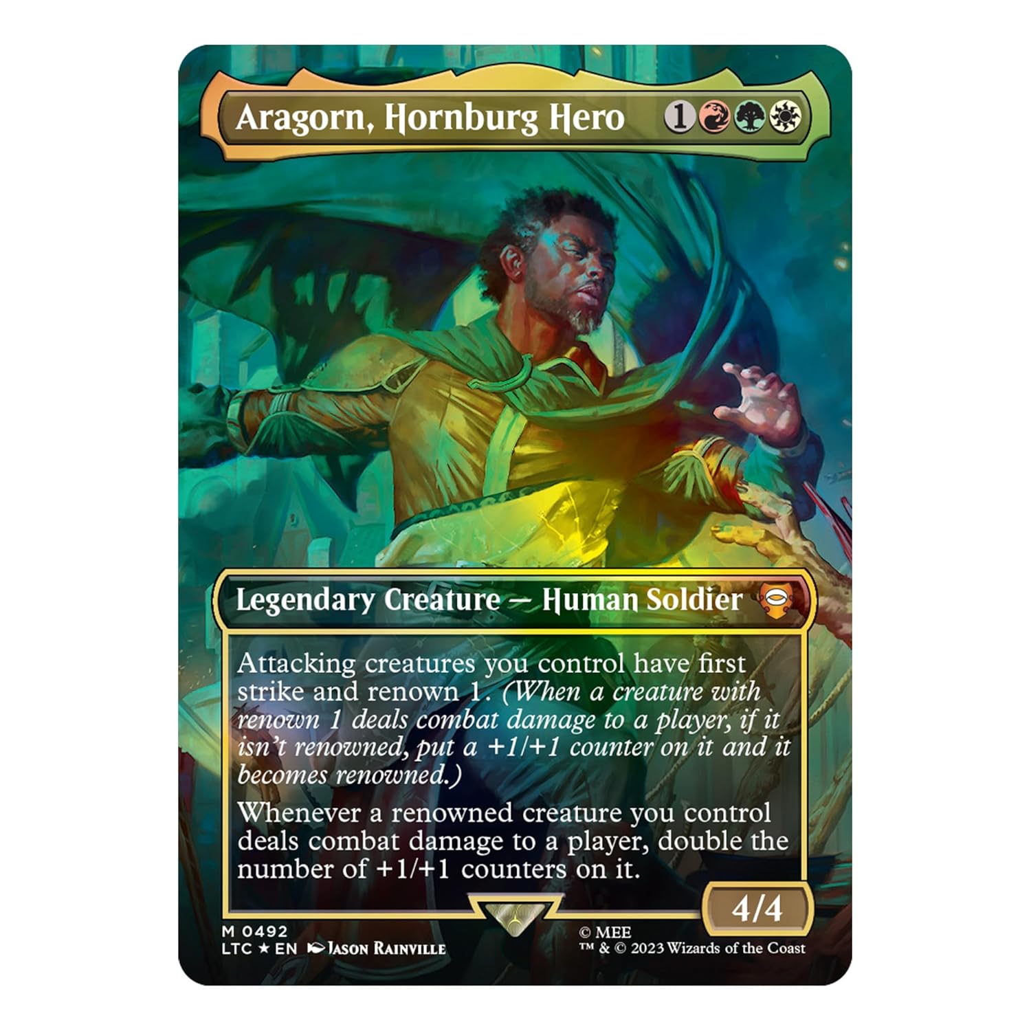 Magic: The Gathering The Lord of the Rings: Tales of Middle Earth - Aragorn at Helm's Deep Scene Box - Wizards of the Coast Magic: The Gathering The Lord of the Rings: Tales of Middle Earth - Aragorn at Helm's Deep Scene Box - Wizards of the Coast