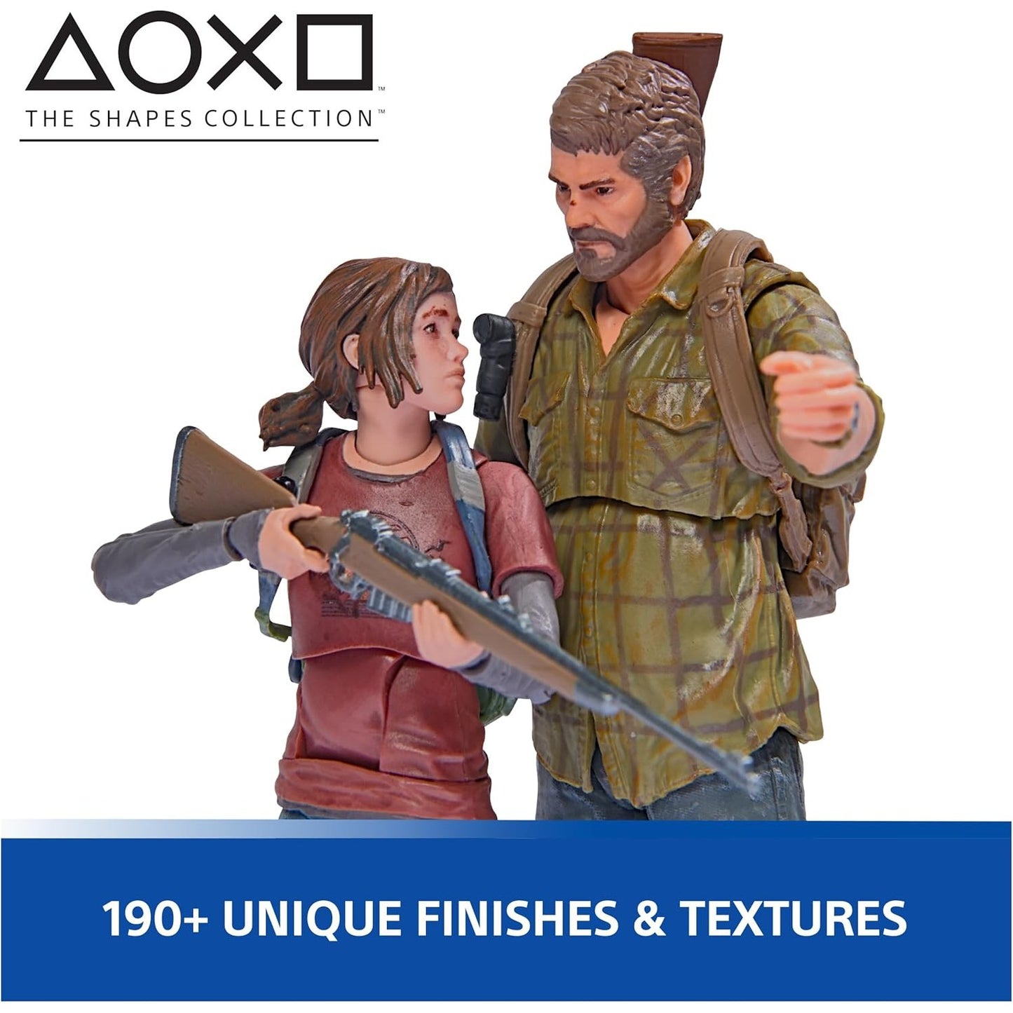 The Last of Us Joel & Ellie 6" Action Figure Set 2-Pack - Spin Master Ltd. Shapes Collection