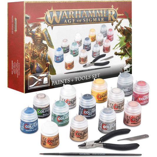 Warhammer: Age of Sigmar Paints + Tools Set - Games Workshop