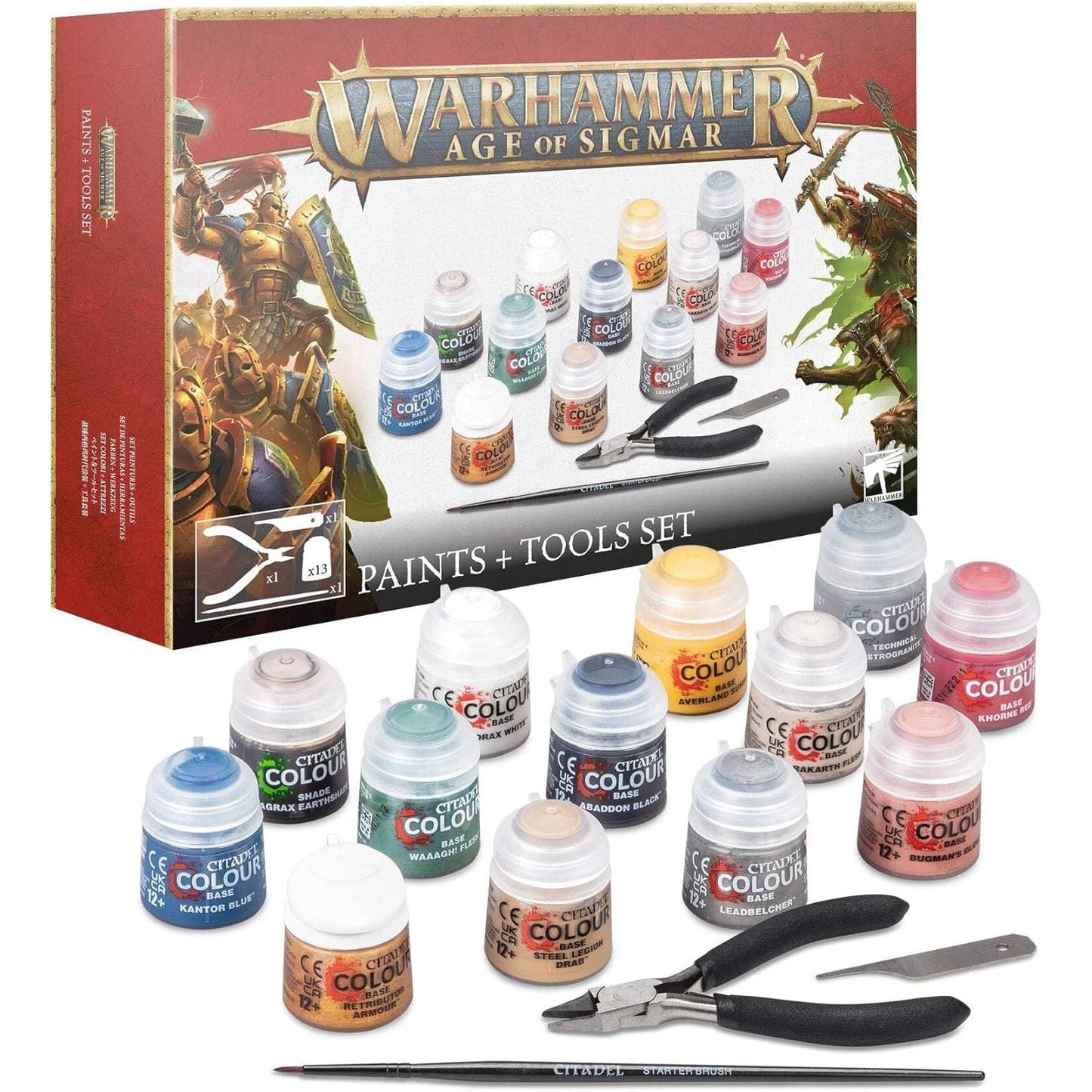 Warhammer: Age of Sigmar Paints + Tools Set - Games Workshop