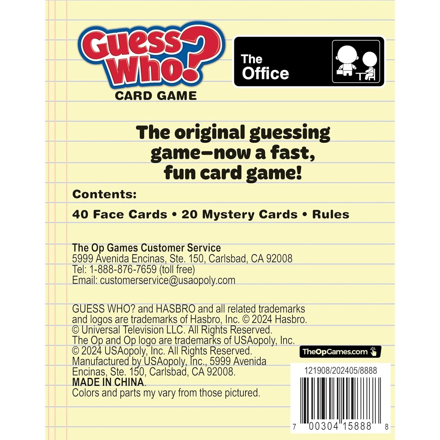 The Office Guess Who? Card Game - USAopoly