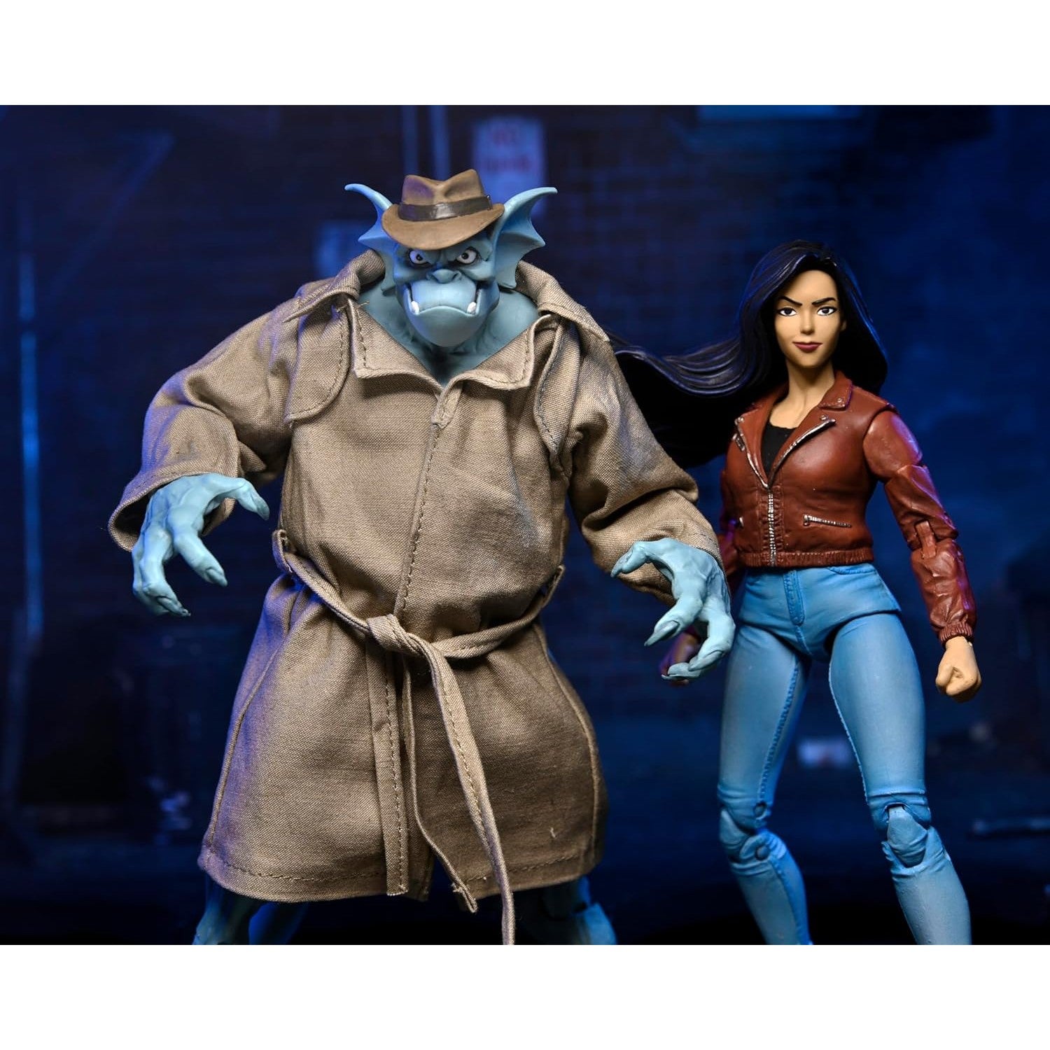 Gargoyles Detective Broadway "Silver Falcon" Closed Wings Action Figure - NECA, Disney