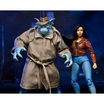 Gargoyles Detective Broadway "Silver Falcon" Closed Wings Action Figure - NECA, Disney