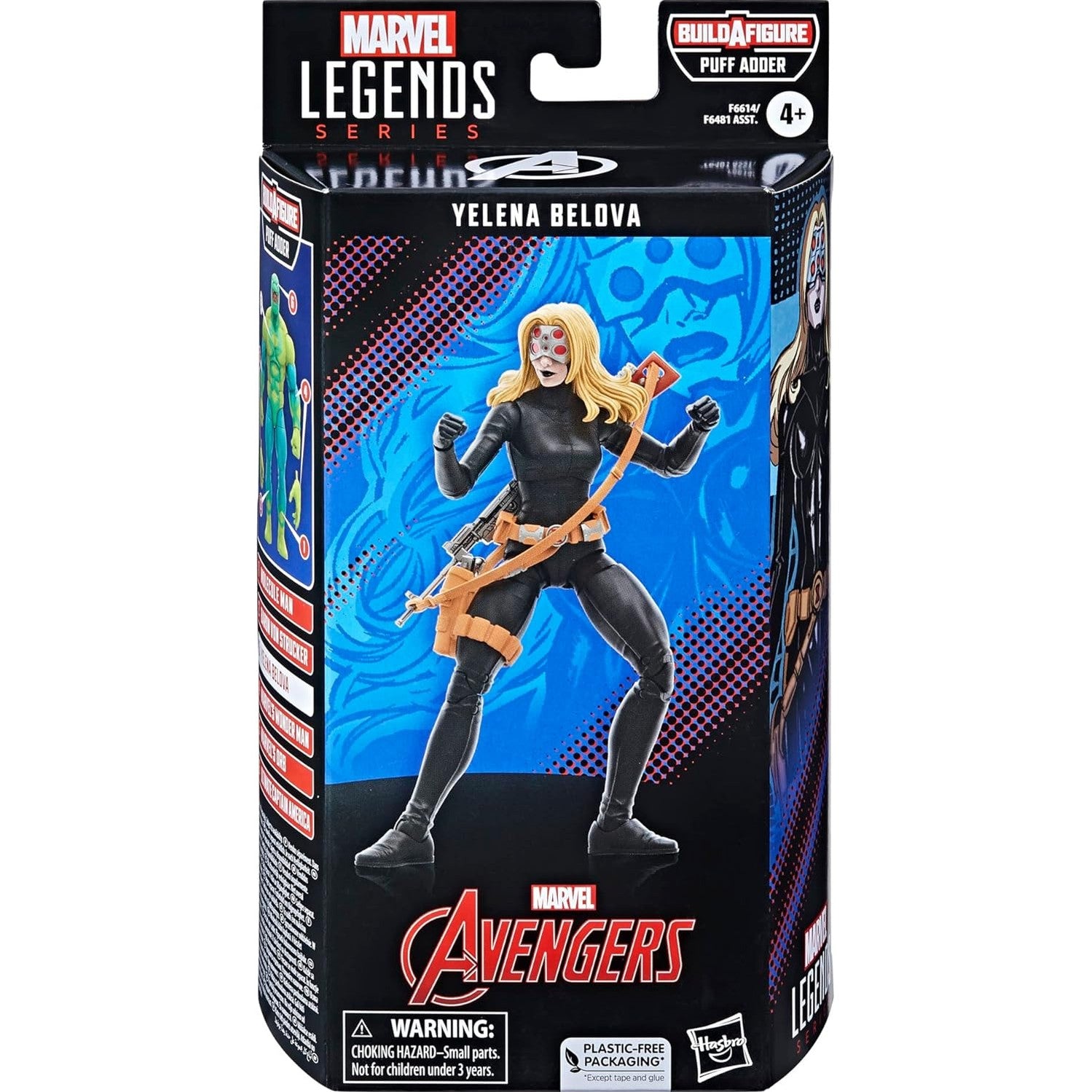 Avengers Yelena Belova Black Widow Action Figure Puff Adder BAF - Hasbro - Marvel Legends