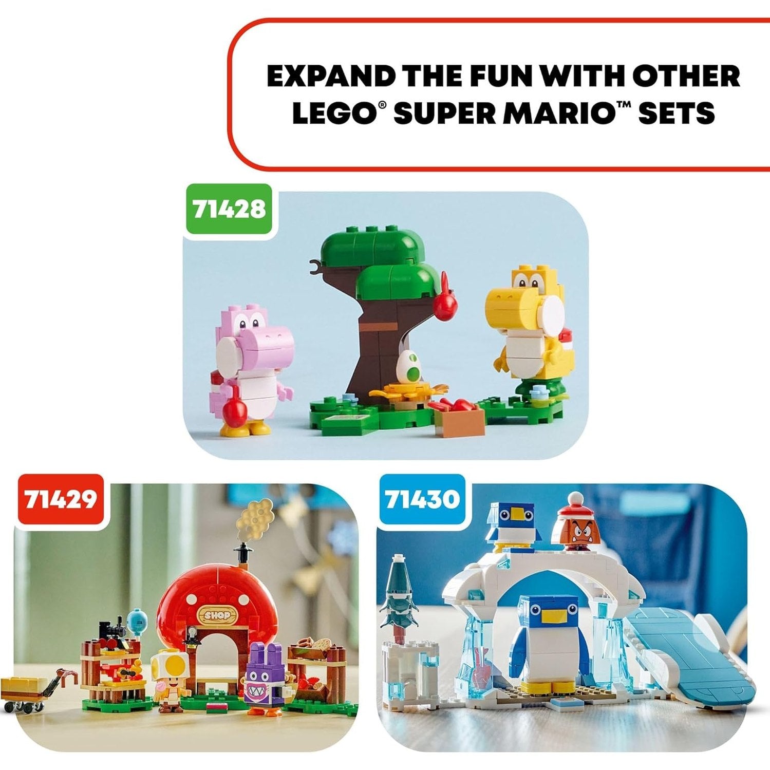 LEGO Super Mario Buildable Game Nabbit at Toad's Shop Expansion Set - LEGO #71429