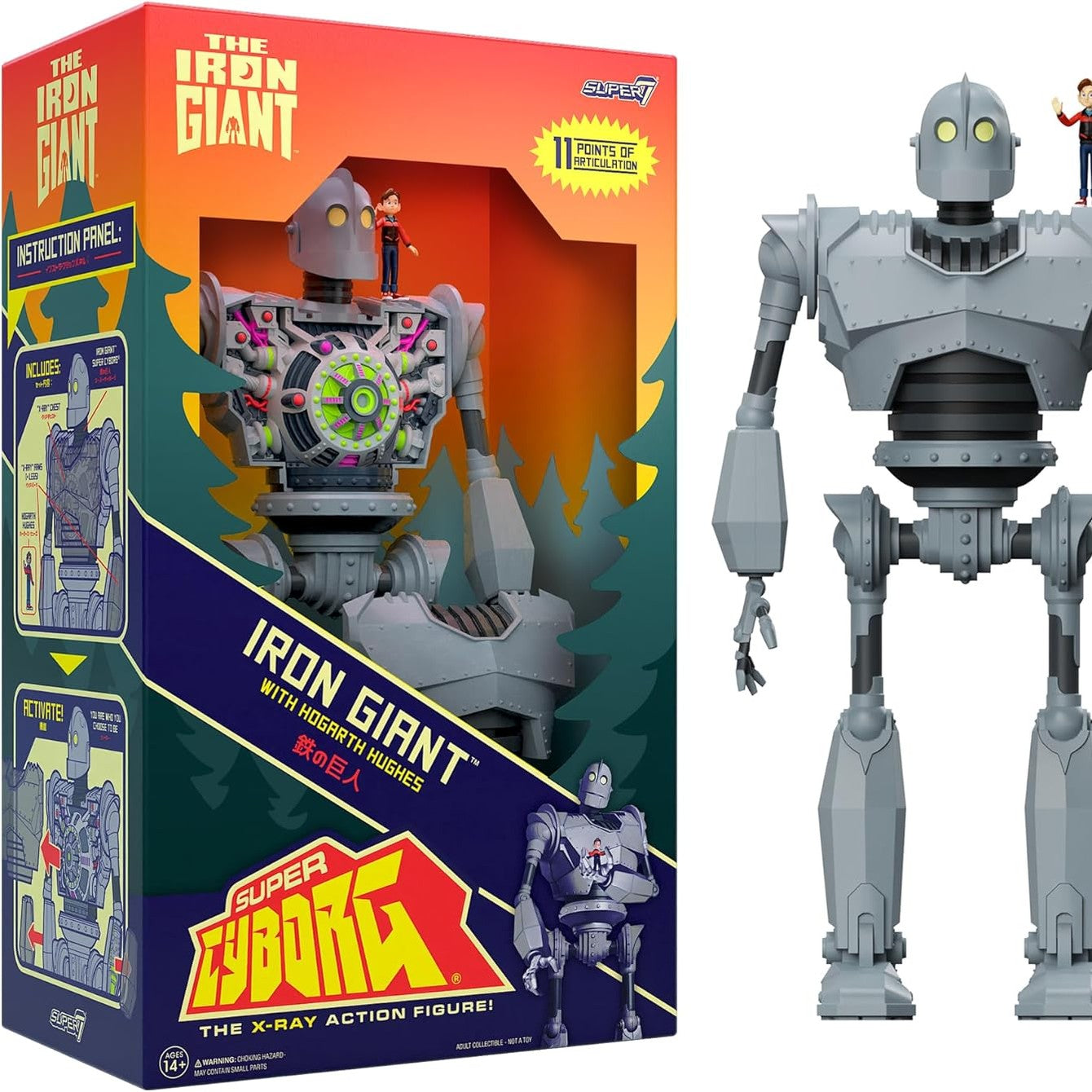 The Iron Giant Super Cyborg Iron Giant Full Color Ver. Action Figure - Super7