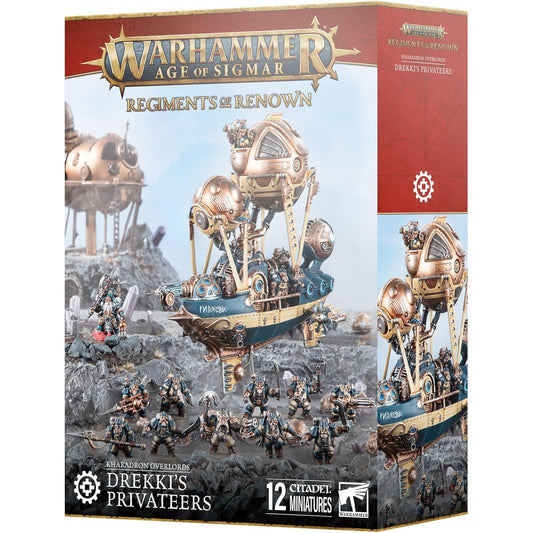 Warhammer: Age of Sigmar Regiments of Renown Kharadron Overlords Drekki's Privateers - Set of 12 Citadel Miniatures - Games Workshop