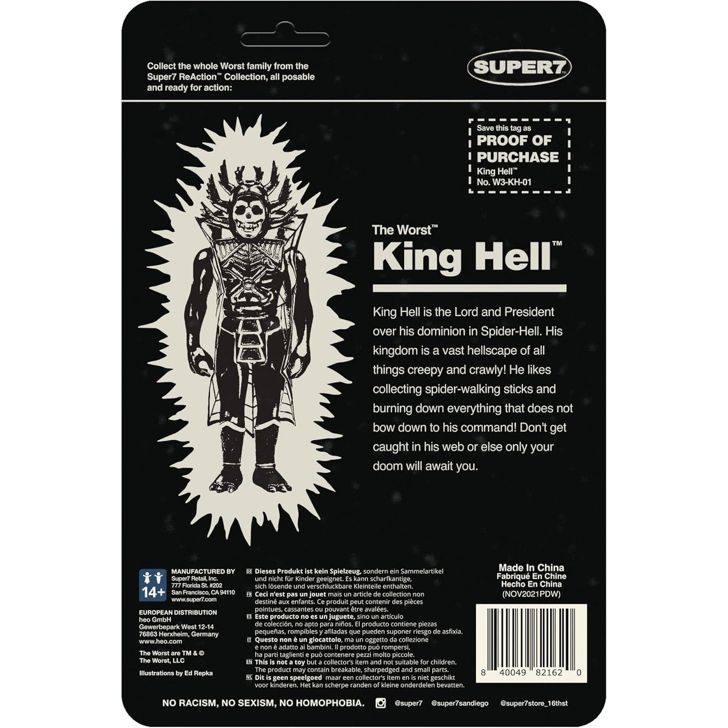 The Worst King Hell Monster Glow Action Figure - Super7 - ReAction