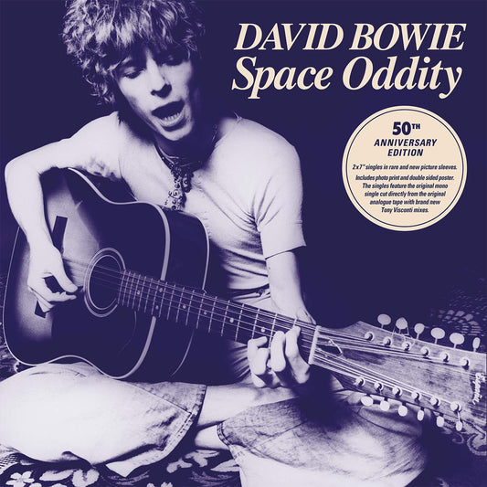 David Bowie Space Oddity 50th Anniversary Edition - Set of 2 7" 45 RPM Vinyl Singles - Rhino/Parlophone Records