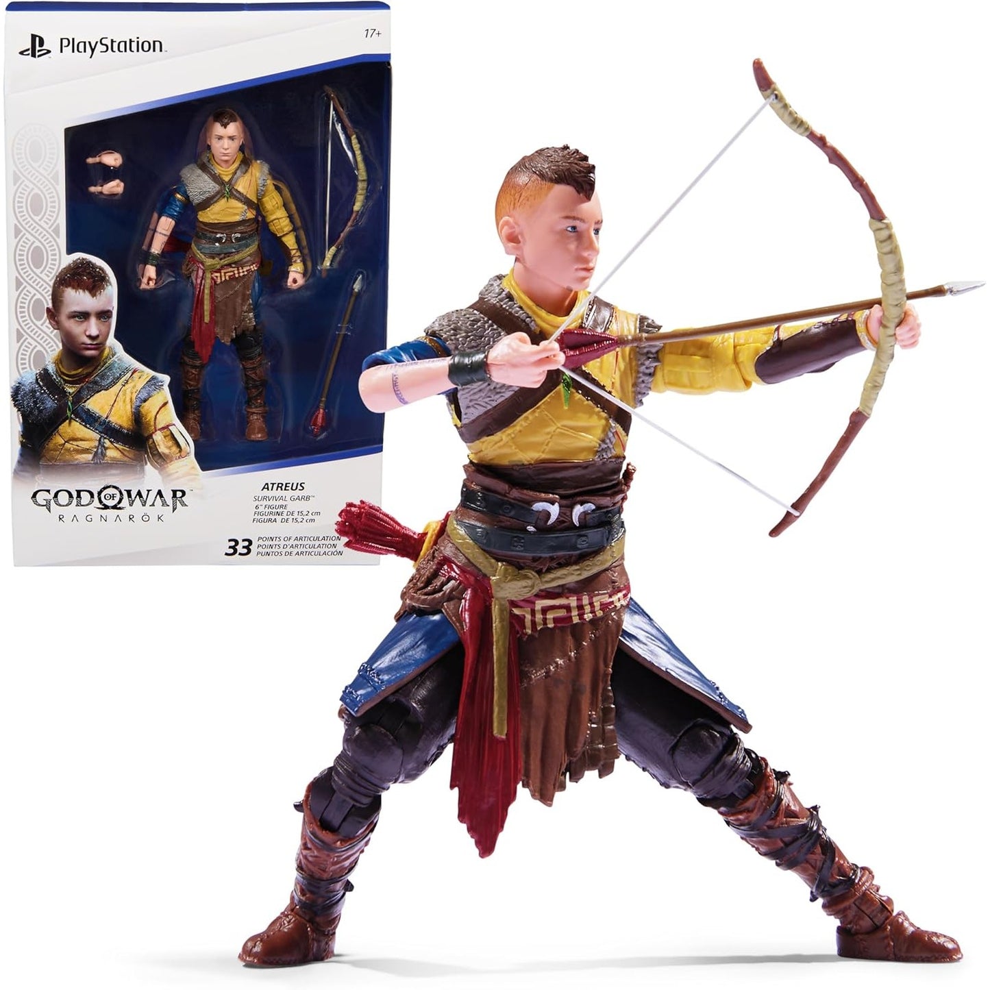 God of War: Ragnarok Atreus Survival Garb 6" Action Figure - Spin Master Ltd. Shapes Collection