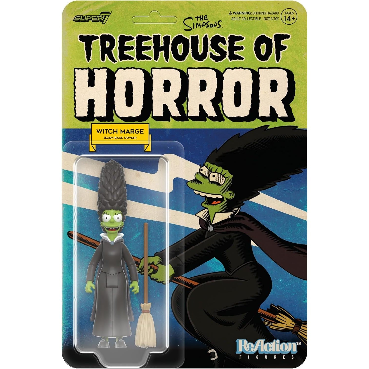 The Simpsons Witch Marge Action Figure - Super7 - ReAction Wave4