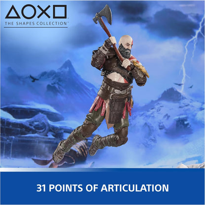 God of War: Ragnarok Kratos 6" Action Figure - Spin Master Ltd. - PlayStation: The Shapes Collection