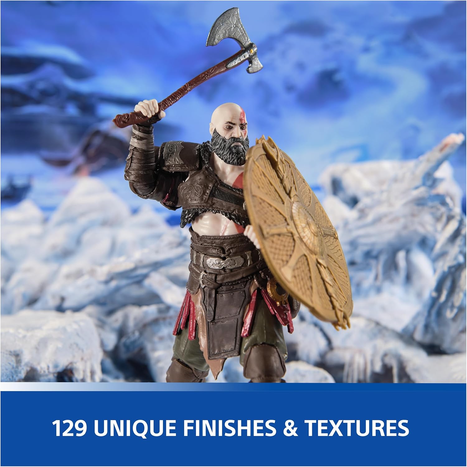 God of War: Ragnarok Kratos 6" Action Figure - Spin Master Ltd. - PlayStation: The Shapes Collection