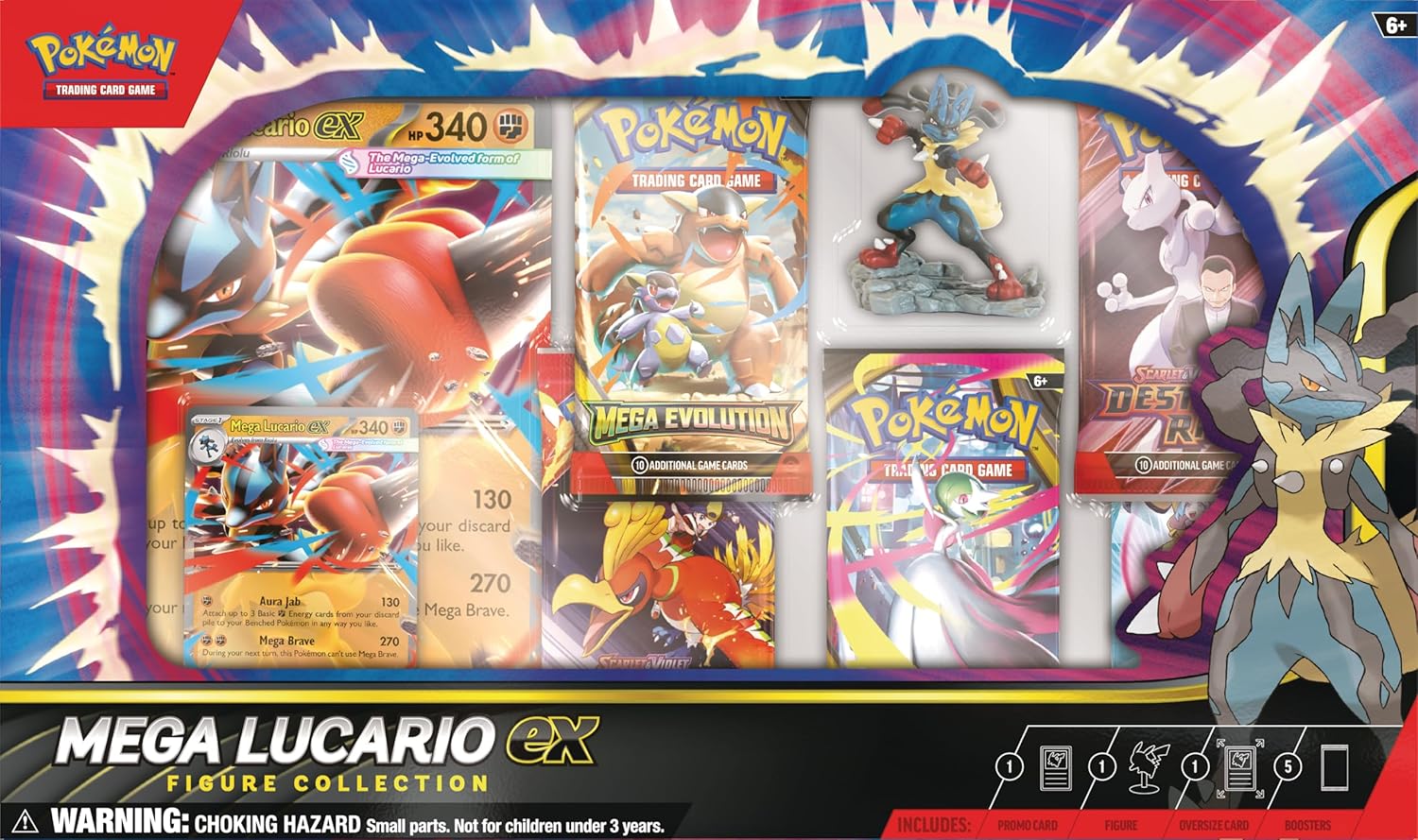 Pokemon TCG: Mega Lucario EX Figure Collection