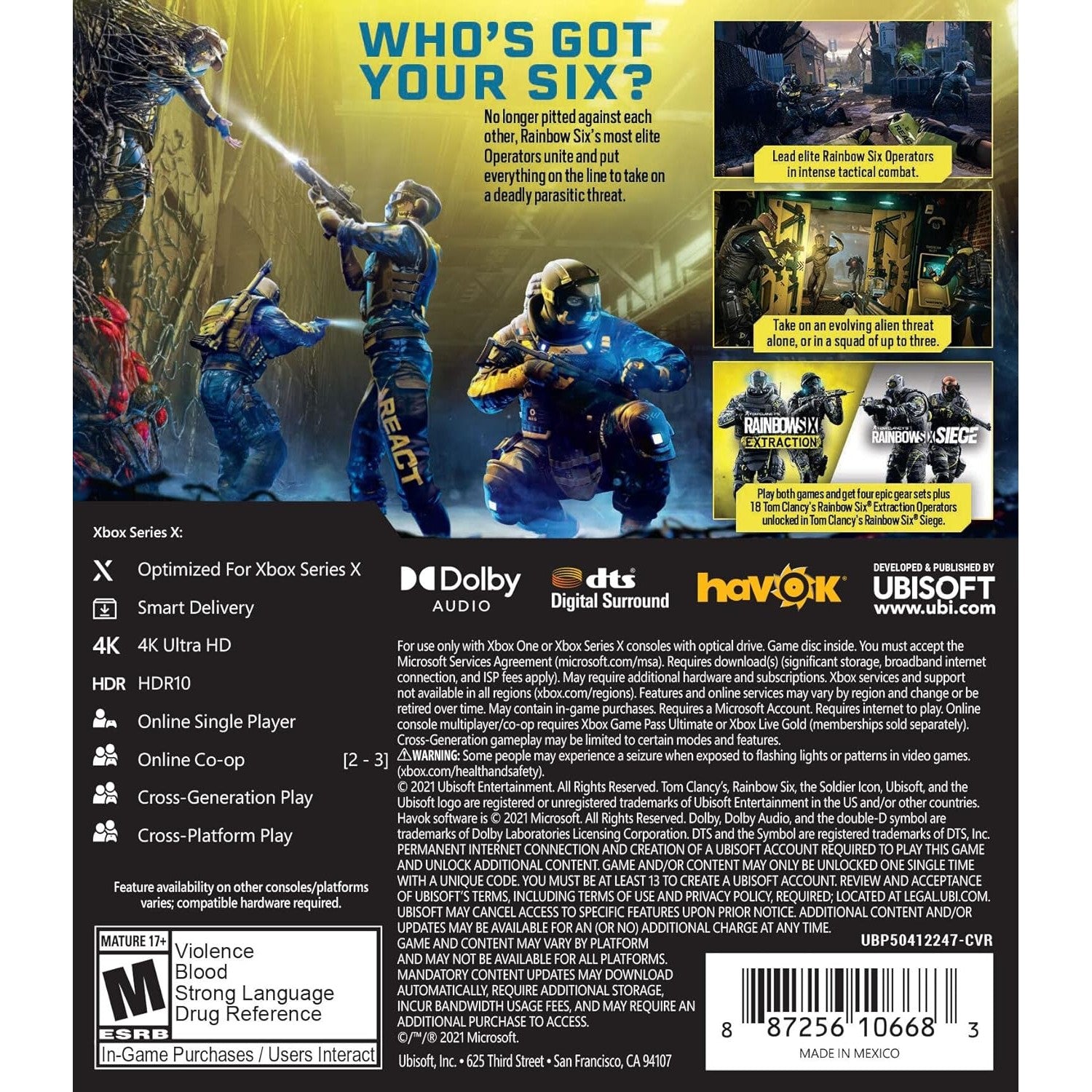 Tom Clancy's Rainbow Six Extraction - Xbox One, Xbox Series X - Ubisoft