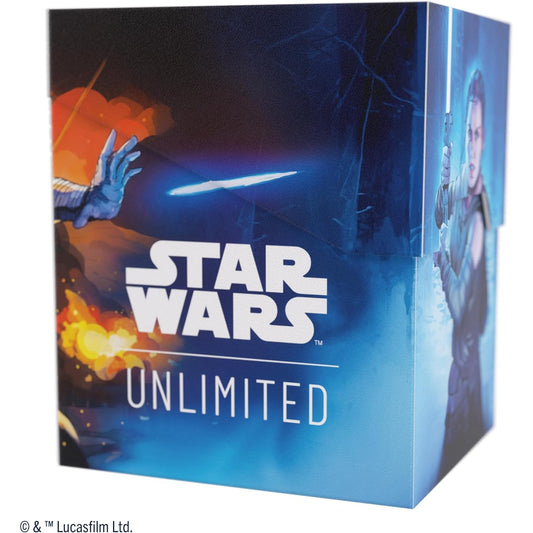 Star Wars Unlimited TCG Rey & Kylo Ren Soft Crate Deck Box - Holds 60 Double-Sleeved Cards - Gamegenic