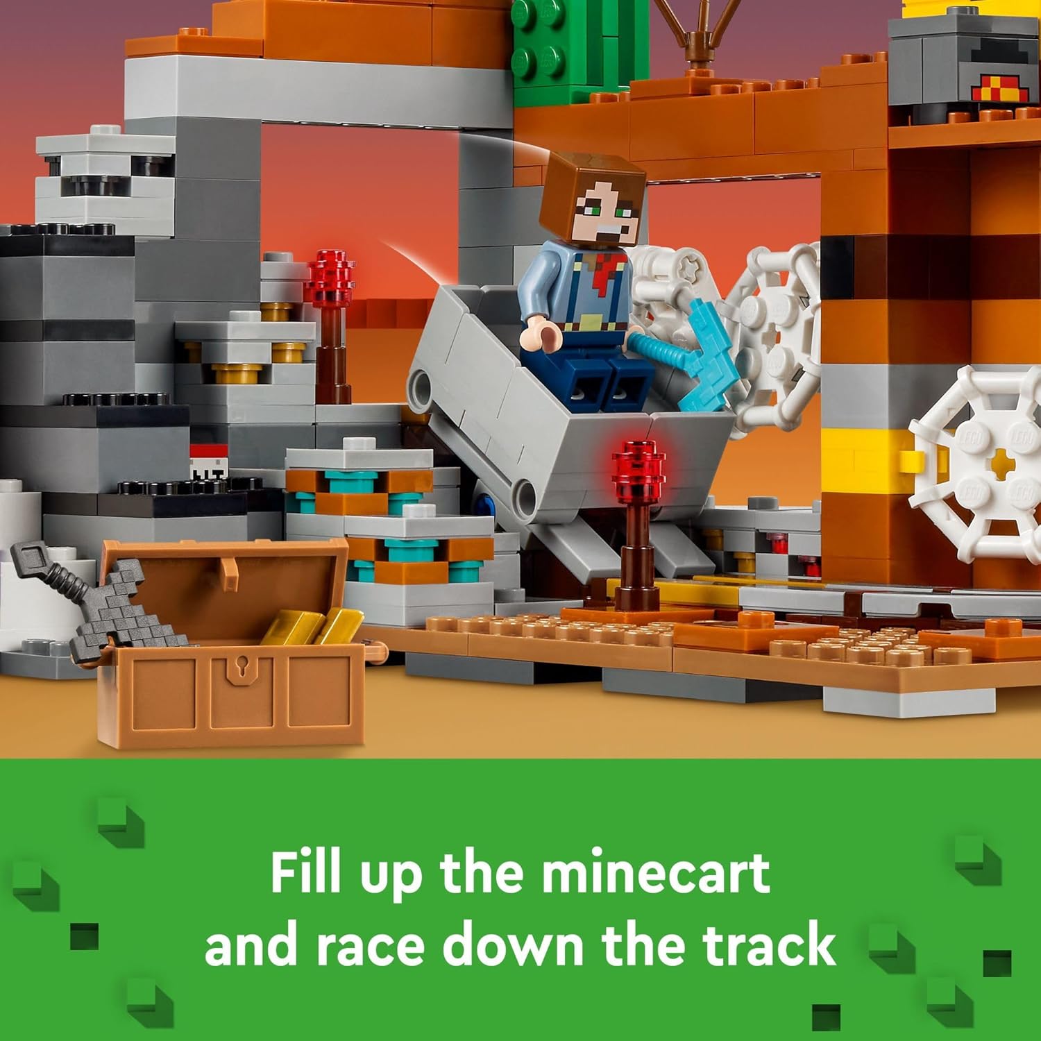 Minecraft The Badlands Mineshaft Building Toy - LEGO #21263