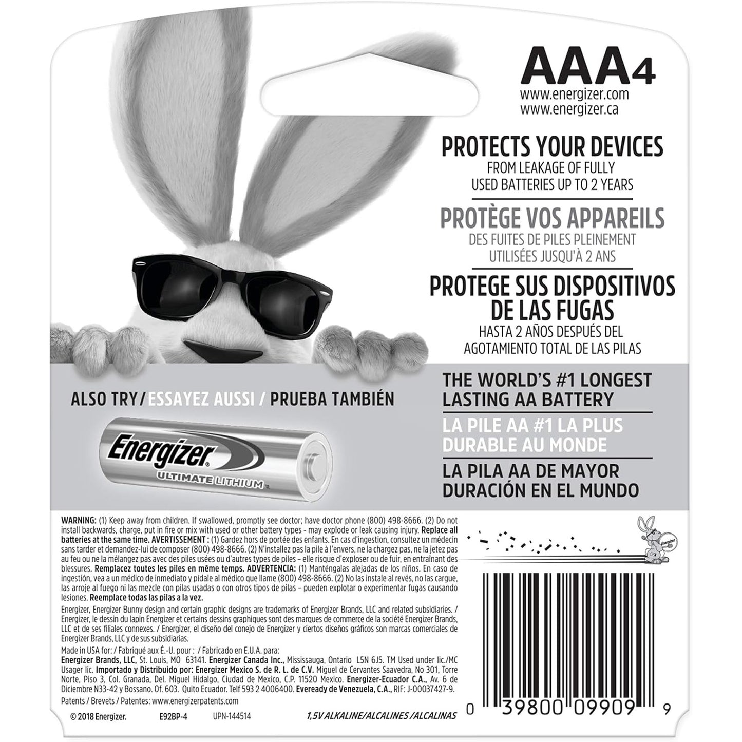 Max AAA Batteries 4-Pack - Energizer