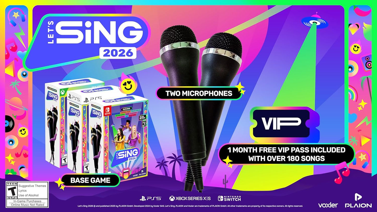 Let's Sing 2026: 2 Mic Pack - PlayStation 5 - Deep Silver