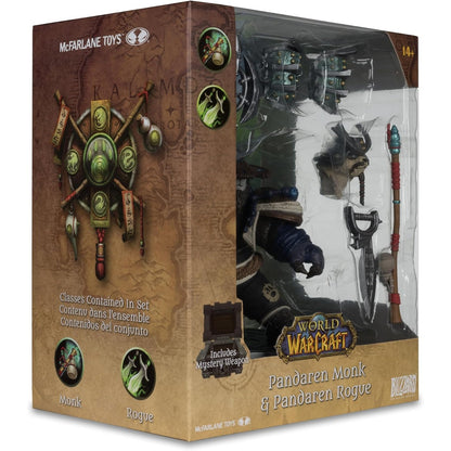 World of Warcraft Pandaren Monk & Rogue 1/12 Scale Figure - McFarlane Toys Wave 2