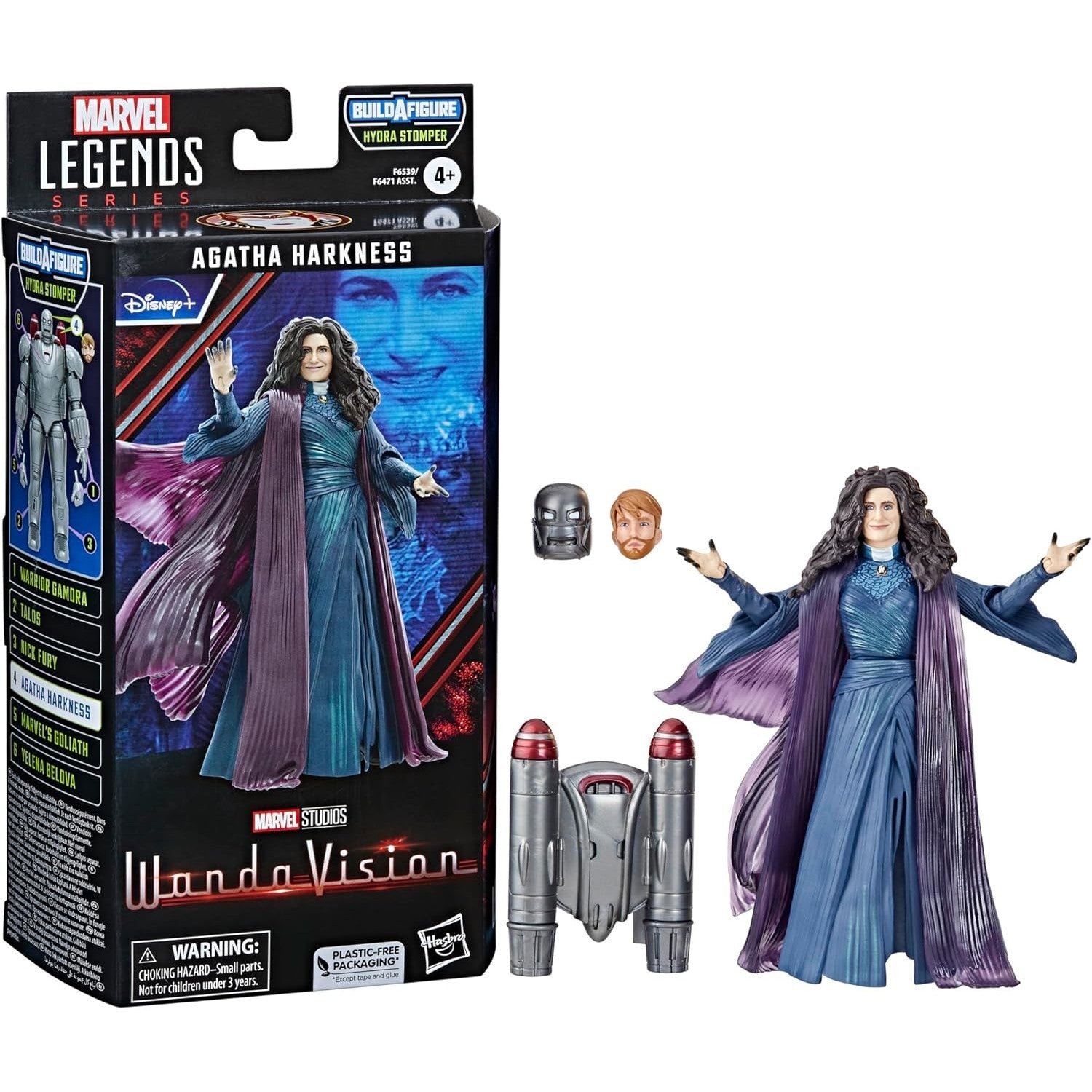 WandaVision Agatha Harkness Action Figure Hydra Stomper BAF - Hasbro - Marvel Legends
