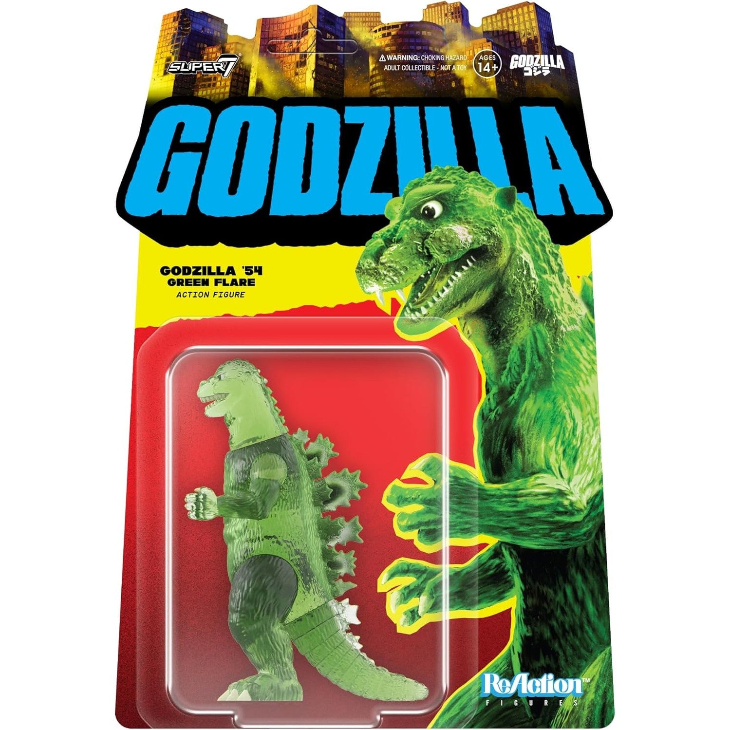 Godzilla '64 Green Flare Action Figure - Toho, Super7 - ReAction