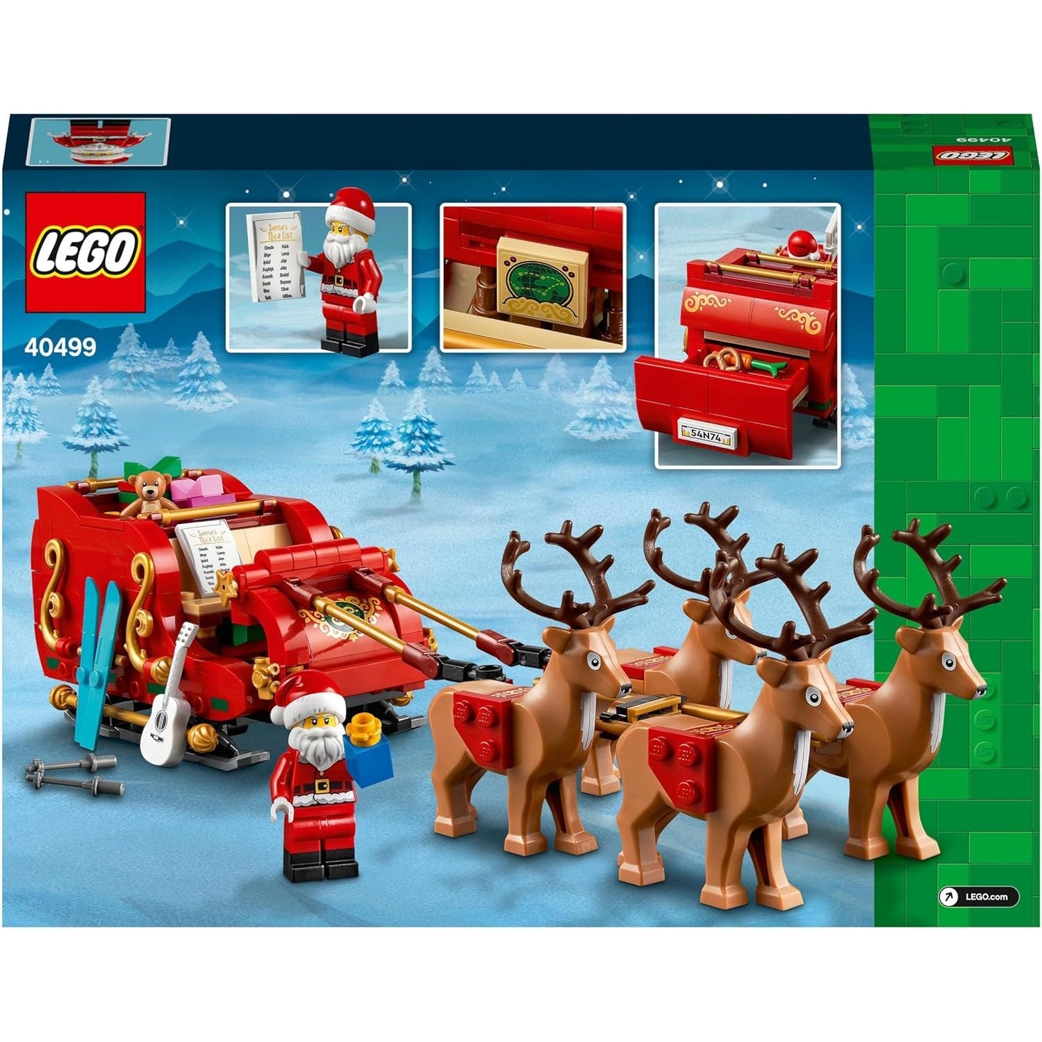 LEGO Santa's Sleigh Christmas Building Toy - LEGO #40499