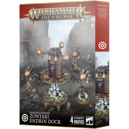 Warhammer: Age of Sigmar Kharadron Overlords Zontari Endrin Dock - Terrain Piece & 4 Citadel Miniatures - Games Workshop
