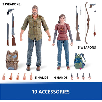 The Last of Us Joel & Ellie 6" Action Figure Set 2-Pack - Spin Master Ltd. Shapes Collection