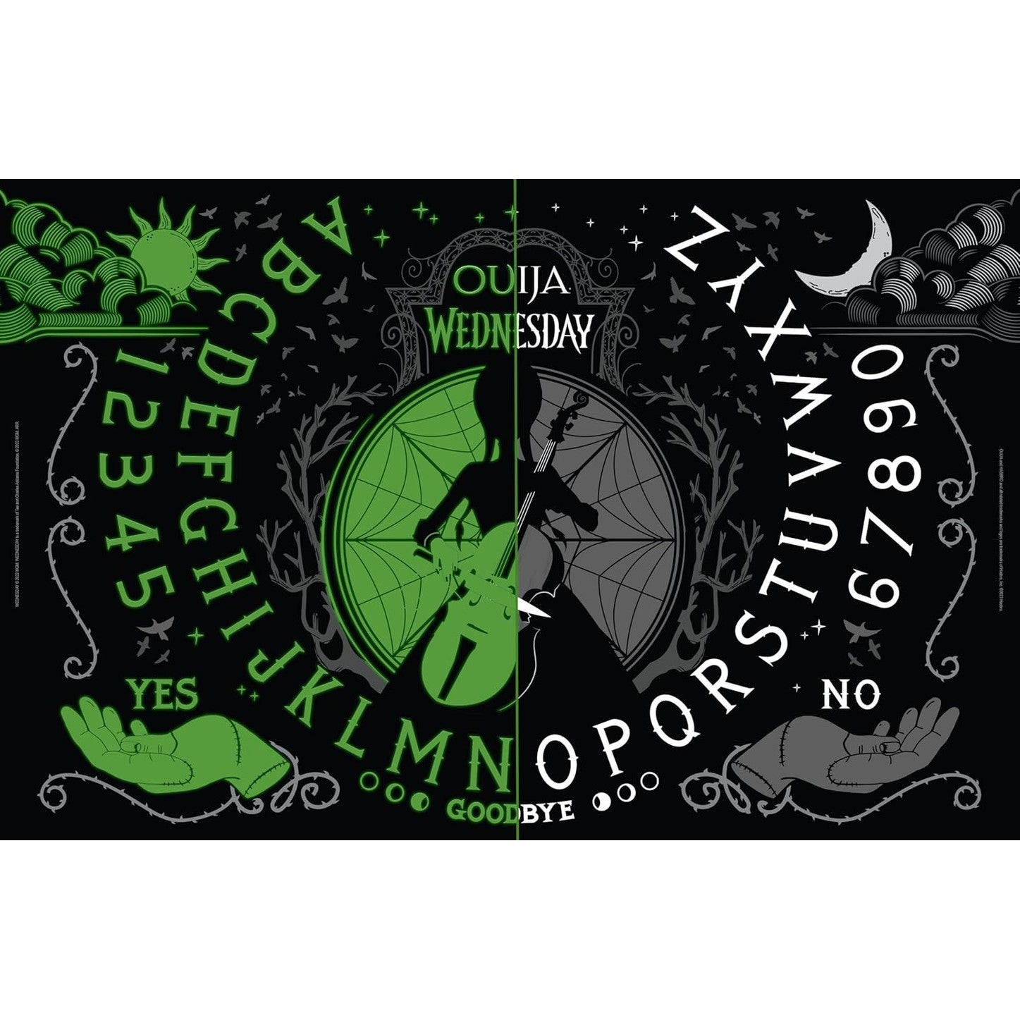 Ouija: Wednesday Collectible Board Game - The Addams Family - USAopoly