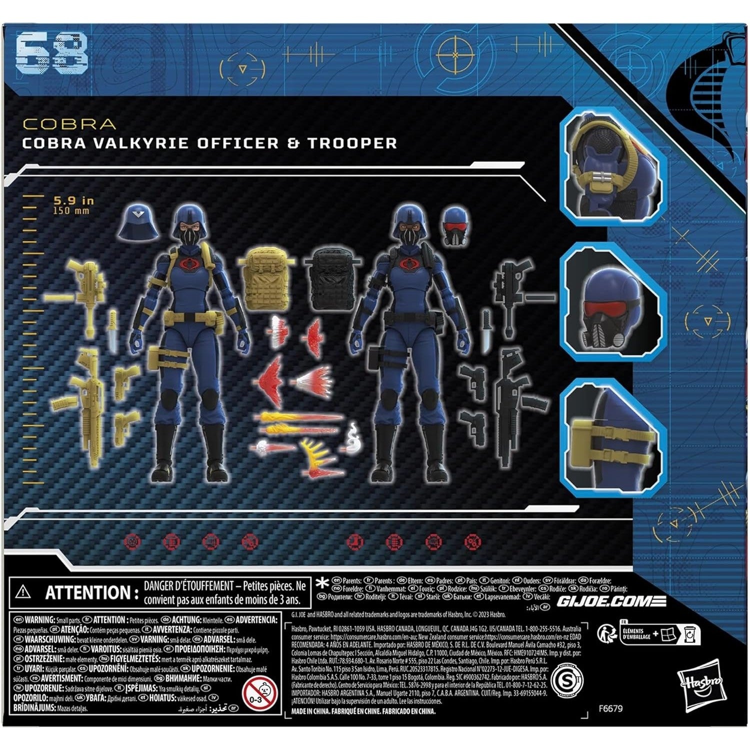 G.I. Joe Cobra Valkyries Action Figure Set - Hasbro Pulse Exclusive - Classified Series #68