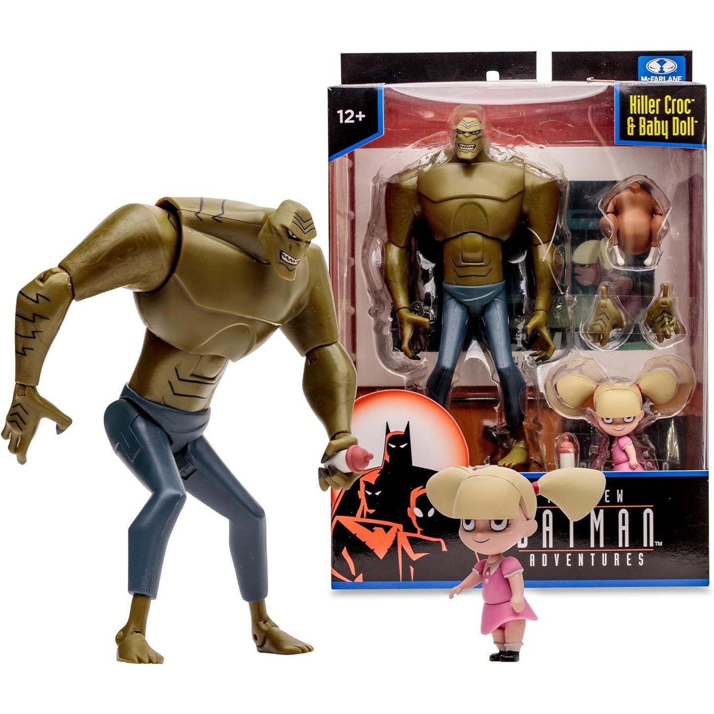 The New Batman Adventures Killer Croc and Baby Doll Action Figure 2-Pack Set - McFarlane Toys, DC Direct - Wave 1