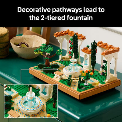 LEGO Icons Fountain Garden Display Building Set - LEGO #10359