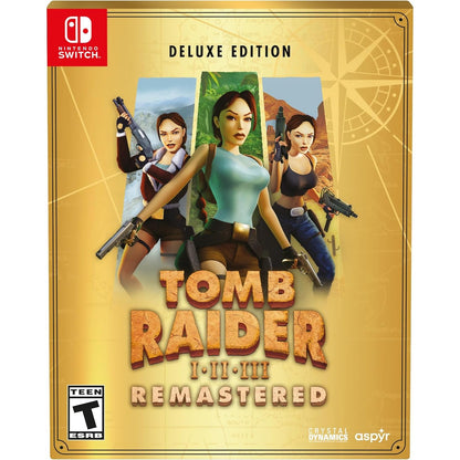 Tomb Raider I-III Remastered Deluxe Edition - Nintendo Switch - Aspyr