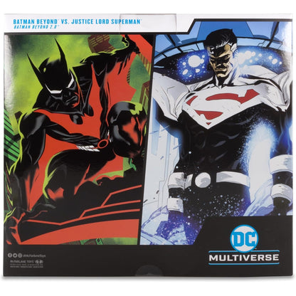 DC Multiverse Batman Beyond vs. Justice Lord Superman Action Figure Set - McFarlane Toys