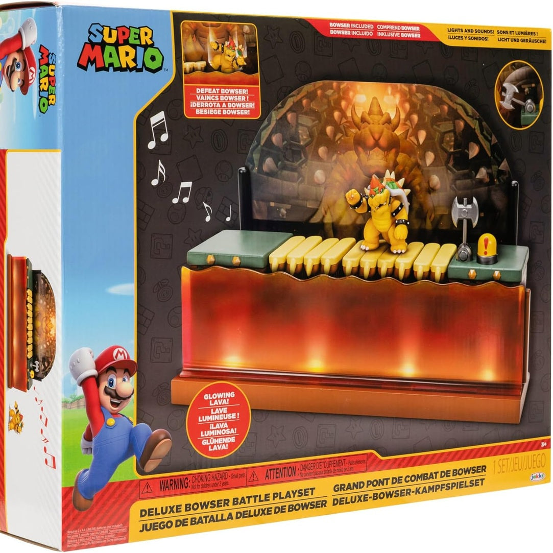 World of Nintendo Deluxe Bowser Battle Playset - Jakks Pacific