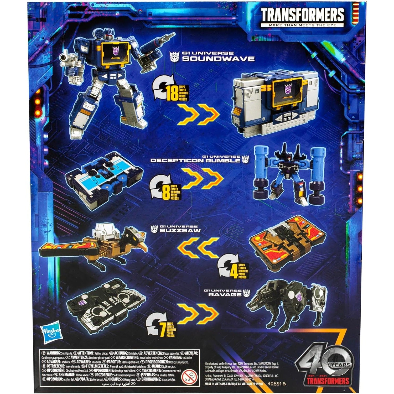 Transformers: Legacy United Leader G1 Universe Soundwave Action Figure - Takara Tomy, Hasbro