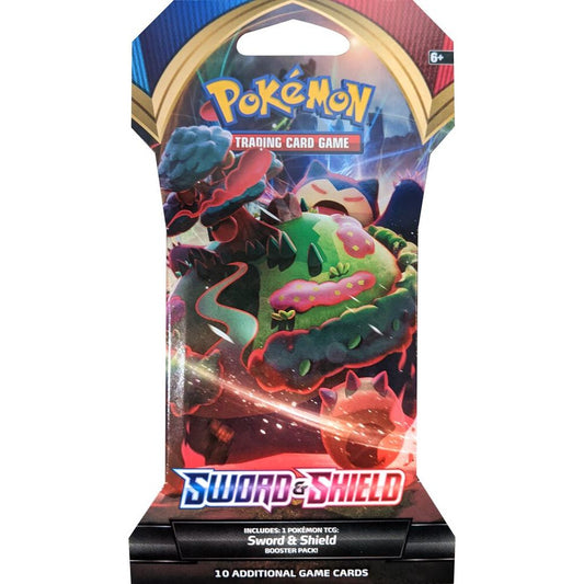 Pokemon TCG Sword & Shield Base Set Booster Pack - 10 Cards, Sleeved