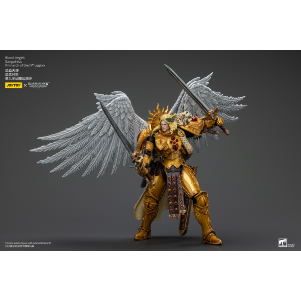 Warhammer 40K: The Horus Heresy Blood Angels Sanguinius Primarch of the IXth Legion 1/18 Action Figure - JOYTOY