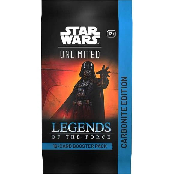 Star Wars: Unlimited TCG Legends of the Force Carbonite Edition Booster Pack - 16 Cards - Fantasy Flight Games